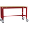 Manuflex AU7305.3003 Arbeitstisch UNIVERSAL Spezial mobil mit Multiplexplatte, BxTxH = 1000 x 600 x 752-972 mm Farbe: