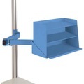 Manuflex, Manuflex ZB8248.5012 Sichtboxen-Regal-Halter-Element für CANTOLAB und ALU mit Doppelgelenk, BxTxH= 435 x 165 x 120 mm