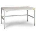 Manuflex LC3056.7035 ESD-Arbeitstisch CANTOLAB Spezial mit Kunststoffplatte, BxTxH = 1500 x 800 x 758-958 mm Farbe: