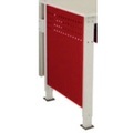 Manuflex LZ3350.3003 Seitenblende für UNIVERSAL Standard ESD-Arbeitstische, BxH 606 x 538 mm, für Tischtiefe 800 mm