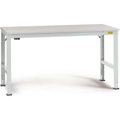 Manuflex LU4016.7035 ESD-Arbeitstisch UNIVERSAL Standard Grundtisch mit Kunststoffplatte, BxTxH = 1000 x 800 x 766-876