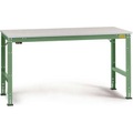 Manuflex LU4088.6011 ESD-Arbeitstisch UNIVERSAL Standard Grundtisch mit Melaminplatte, BxTxH = 1750 x 800 x 763-873 mm