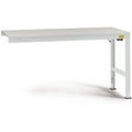 Manuflex LU6116.7035 ESD-Arbeitstisch UNIVERSAL Standard Anbautisch mit Kunststoffplatte, BxTxH = 2000 x 800 x 766-876