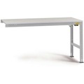 Manuflex LU6008.9006 ESD-Arbeitstisch UNIVERSAL Standard Anbautisch mit Melaminplatte, BxTxH = 1000 x 600 x 763-873 mm