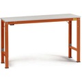 Manuflex LU7136.2001 ESD-Arbeitstisch UNIVERSAL Spezial Grundtisch mit Kunststoffplatte, BxTxH = 2000 x 1200 x 728-1028