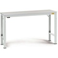 Manuflex LU7006.7035 ESD-Arbeitstisch UNIVERSAL Spezial Grundtisch mit Kunststoffplatte, BxTxH = 1000 x 600 x 728-1028