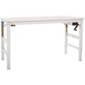 Manuflex LU9088.3003 ESD-Arbeitstisch UNIVERSAL ERGO K mit Melaminplatte, BxTxH = 1750 x 800 x 725-1025 mm Farbe: