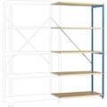Manuflex RP1114.5012 Fachbodenregal-Anbaumodul (B x H x T) 1000 x 2000 x 700 mm Holzboden