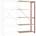 Manuflex RP1113.3003 Fachbodenregal-Anbaumodul (B x H x T) 1000 x 2000 x 600 mm Holzboden