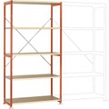 Manuflex RP1013.2001 Fachbodenregal-Grundmodul (B x H x T) 1030 x 2000 x 600 mm Holzboden