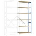 Manuflex RP1414.5007 Fachbodenregal-Anbaumodul (B x H x T) 1000 x 2500 x 700 mm Holzboden