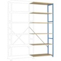 Manuflex RP1414.5012 Fachbodenregal-Anbaumodul (B x H x T) 1000 x 2500 x 700 mm Holzboden
