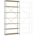 Manuflex RP1636.7035 Fachbodenregal-Grundmodul (B x H x T) 1250 x 2000 x 700 mm Holzboden