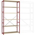 Manuflex RP1336.3003 Fachbodenregal-Grundmodul (B x H x T) 1280 x 2000 x 700 mm Holzboden