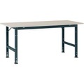 Manuflex AS0011.7016 Packtisch PACKPOOL Standard mit Melaminplatte, BxTxH = 1500 x 800 x 760-870 mm Farbe: Anthrazit