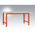 Manuflex AS0051.2001 Packtisch PACKPOOL Spezial mit Platten-Ausschnitt für Waage, BxTxH = 2000 x 800 x 722-1022 mm