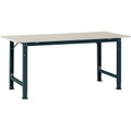 Manuflex AS0012.7016 Packtisch PACKPOOL Spezial mit Melaminplatte, BxTxH = 1500 x 800 x 722-1022 mm Farbe: Anthrazit