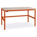 Manuflex LC1036.2001 ESD-Arbeitstisch CANTOLAB Standard mit Kunststoffplatte, BxTxH = 1250 x 800 x 768-788 mm Farbe: