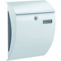 Basi 2170-2002 Briefkasten Stahl Weiß Schlüsselschloss