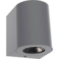 LED-Außenwandleuchte Canto 2, 10 cm, grau