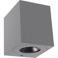 LED-Außenwandlampe Canto Kubi 2, 10 cm, grau