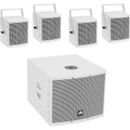 Omnitronic Molly-12A+Molly-6 Aktives PA-Lautsprecher-Set inkl. Subwoofer, Bluetooth