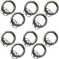 Basi Schlüsselring mit Karabiner 0006-0155 Grau, Schwarz 10 St./Pack. 10 St.