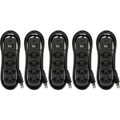 MH Basic-Line 160794 Steckdosenleiste mit Schalter CH-Stecker 5 St.
