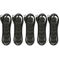 MH Basic-Line, MH Basic-Line 160801 Steckdosenleiste mit Schalter Schwarz CH-Stecker 5 St.