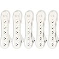 MH Basic-Line 160813 Steckdosenleiste mit Schalter Weiß CH-Stecker 5 St.