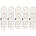 MH Basic-Line 160815 Steckdosenleiste mit Schalter Weiß CH-Stecker 5 St.