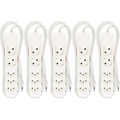 MH Basic-Line 160817 Steckdosenleiste mit Schalter Weiß CH-Stecker 5 St.