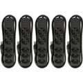 MH Basic-Line 160818 Steckdosenleiste mit Schalter Schwarz CH-Stecker 5 St.