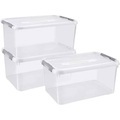 Curver 246385 Kunststoffbox HANDY geschlossen, stapelbar (B x H x T) 400 x 200 x 290 mm Transparent 5 St.