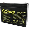 Long WP7-6S WP7-6S Bleiakku 6 V 7 Ah Blei-Vlies (AGM) (B x H x T) 116 x 99 x 50 mm Flachstecker 4.8 mm Geringe