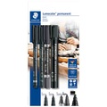 Staedtler, Staedtler Lumocolor 60 BK Permanentmarker Schwarz wasserfest: Ja