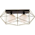 ECO-Light I-ABRAXAS-PL2 ORO ABRAXAS Deckenleuchte E27 120 W Gold, Schwarz
