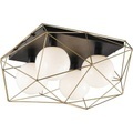 ECO-Light I-ABRAXAS-PL4 ORO ABRAXAS Deckenleuchte E27 240 W Gold, Schwarz