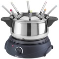 Silva Homeline PK-F 100 Fondue 1500 W Überhitzungsschutz, stufenloser Temperaturregler, Kontrollleuchte, 8 Fonduegabeln