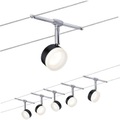 Paulmann 94457 Seil-Komplettsystem LED fest eingebaut LED Schwarz, Chrom
