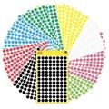 Avery-Zweckform 59994 Etiketten Ø 8 mm Papier Rot, Grün, Gelb, Schwarz, Blau, Weiß, Neonrot, Neongrün 1 Set