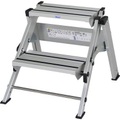 KRAUSE, Krause 810281 Aluminium Treppe klappbar Arbeitshöhe (max.): 2.45 m Silber 5.4 kg