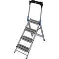 KRAUSE, Krause 810311 Aluminium Treppe klappbar Arbeitshöhe (max.): 2.90 m Silber 11.2 kg