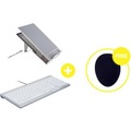 BakkerElkhuizen, BakkerElkhuizen Homeworking Box Premium DE Home Office-Set Höhen-Bereich: 9 bis 21 cm Silber