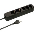 Max Hauri AG 160281 Steckdosen-Verteiler 1 Stück Schwarz CH-Stecker 1 St.