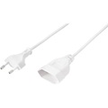 Sygonix SY-5044228 Strom Kabel Verlängerung Weiß 3.00 m