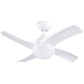 Sygonix Deckenventilator (Ø x H) 910 mm x 370 mm Flügelfarbe: Weiß Gehäusefarbe (Details): Weiß