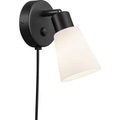 Wandleuchte Cole aus Glas und Metall, 1-flammig