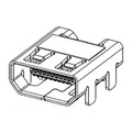Molex 467651301 1000 pcs 0.40mm Pitch Micro HDMI Connector, Right-Angle Receptacle, Surface Mount, with Through Hole
