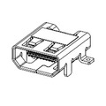 Molex 467652301 250 pcs 0.40mm Pitch Micro HDMI Connector, Right-Angle Receptacle, Surface Mount, Hybrid Type Mount,